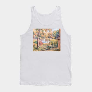 Paysage a Cagnes by Auguste Renoir Tank Top